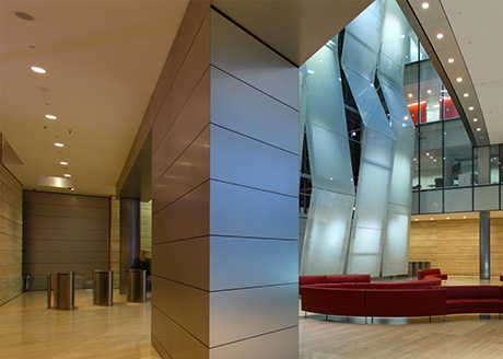 Broadgate Tower,  City of London. Lighting Consultant: MBLD; Architect: SOM; Photographer: Tom Brill 